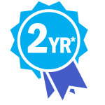 Cozza 2 yr warranty ribbon icon